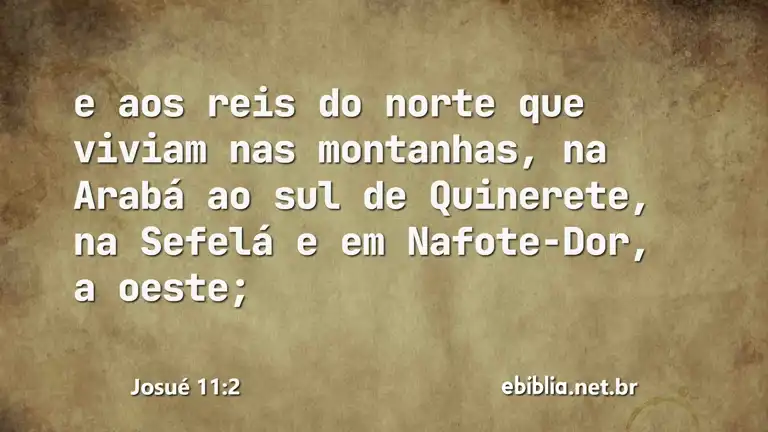 Josué 11:2