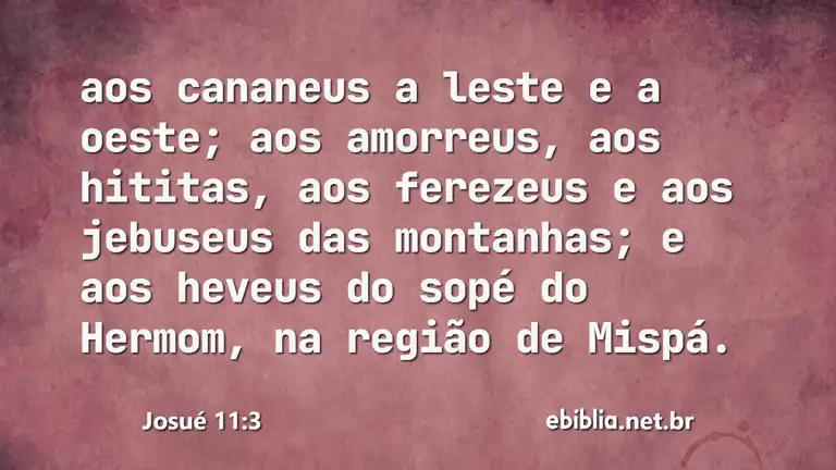 Josué 11:3