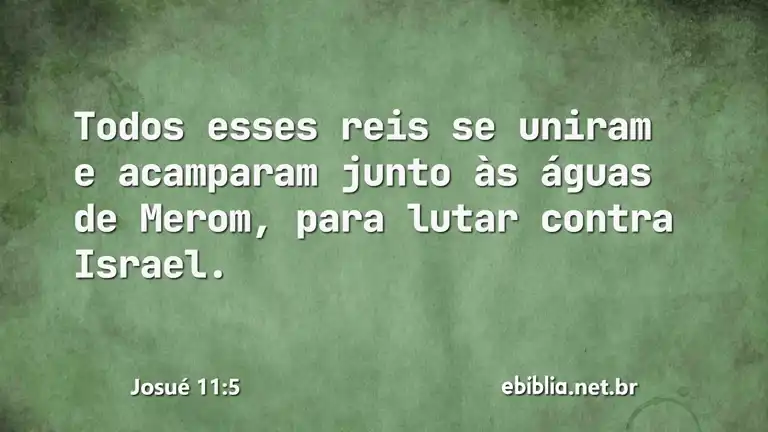 Josué 11:5