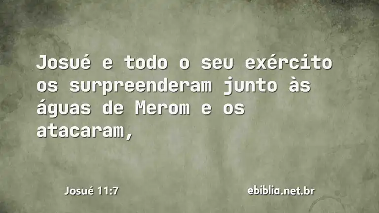 Josué 11:7