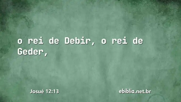 Josué 12:13