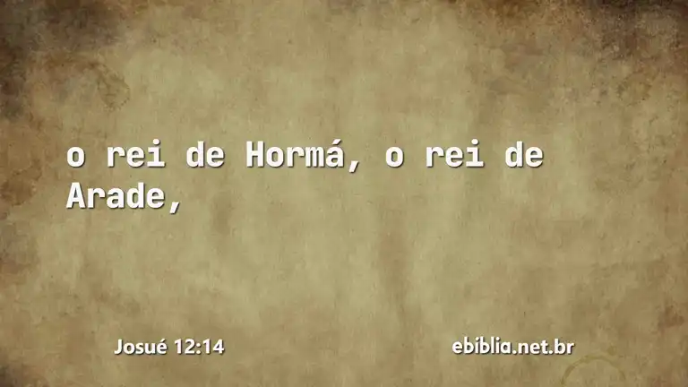 Josué 12:14