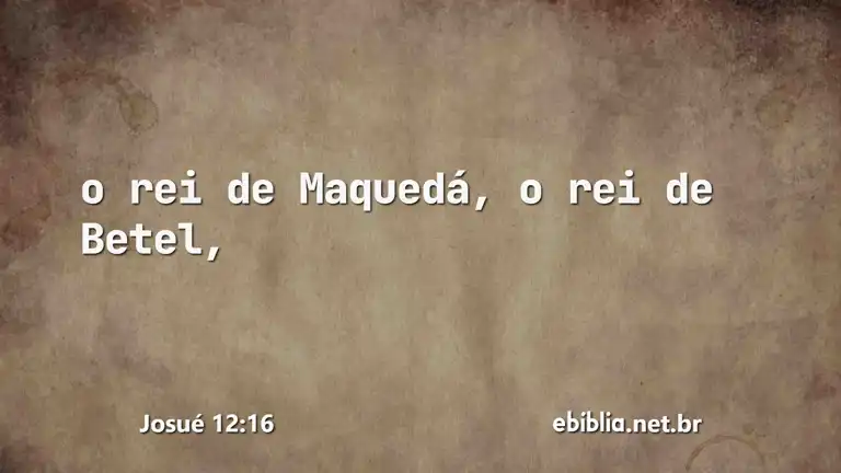 Josué 12:16