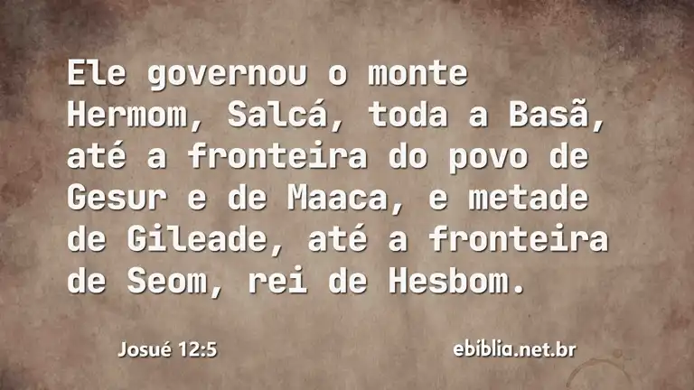 Josué 12:5