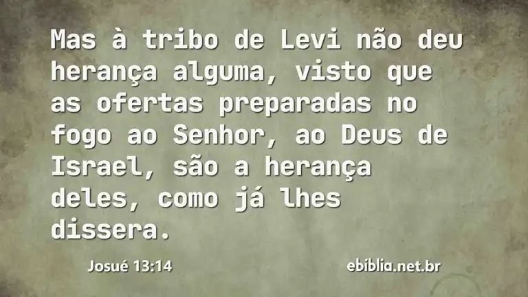 Josué 13:14