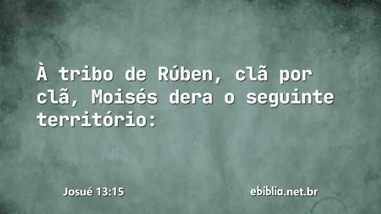 Josué 13:15