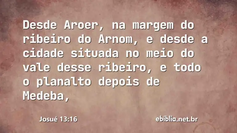 Josué 13:16