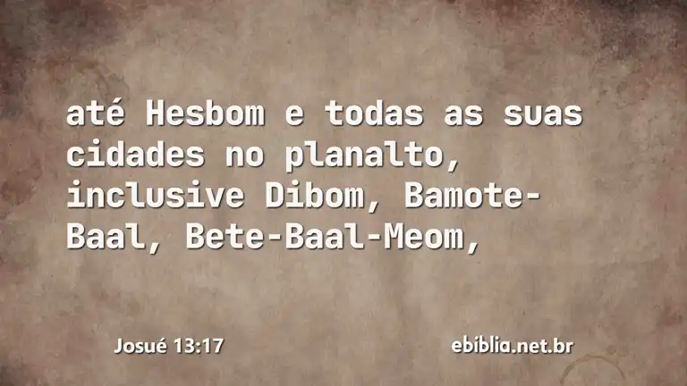 Josué 13:17