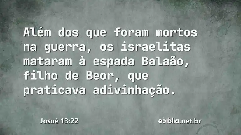 Josué 13:22