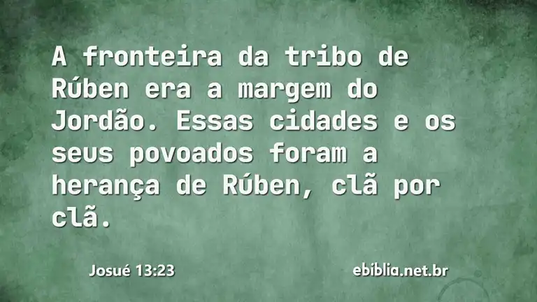 Josué 13:23