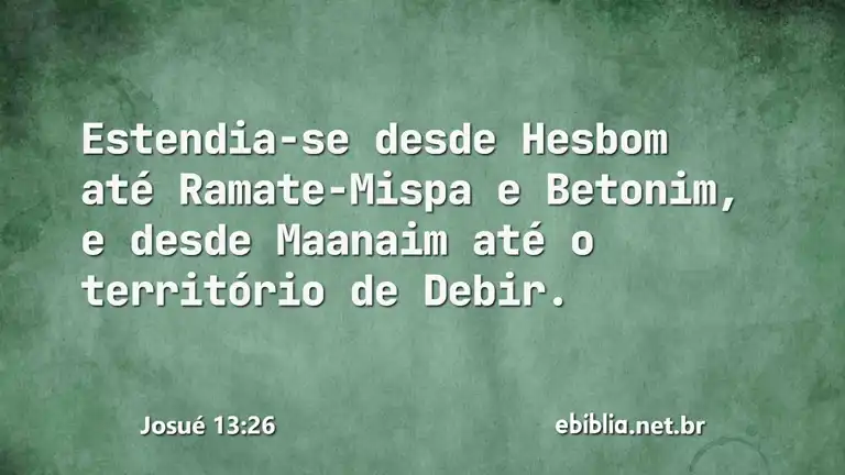 Josué 13:26