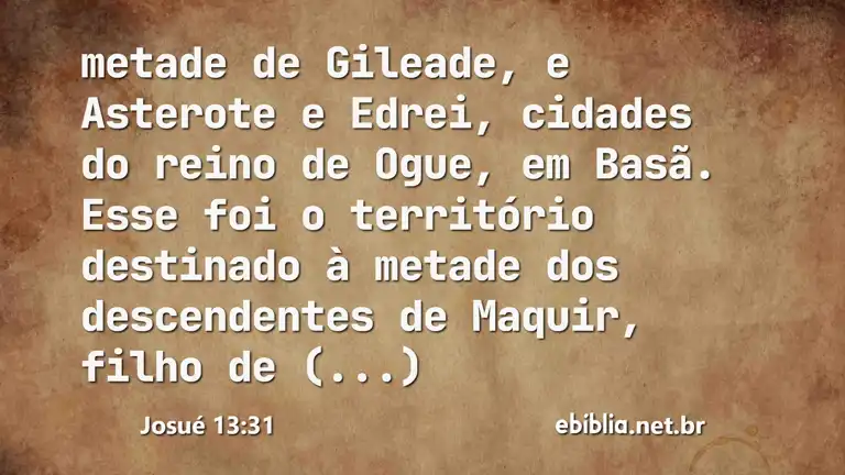 Josué 13:31