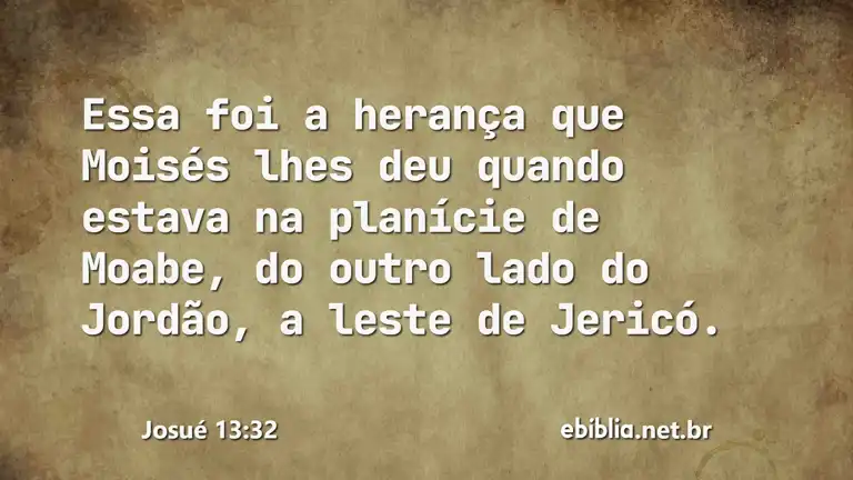 Josué 13:32