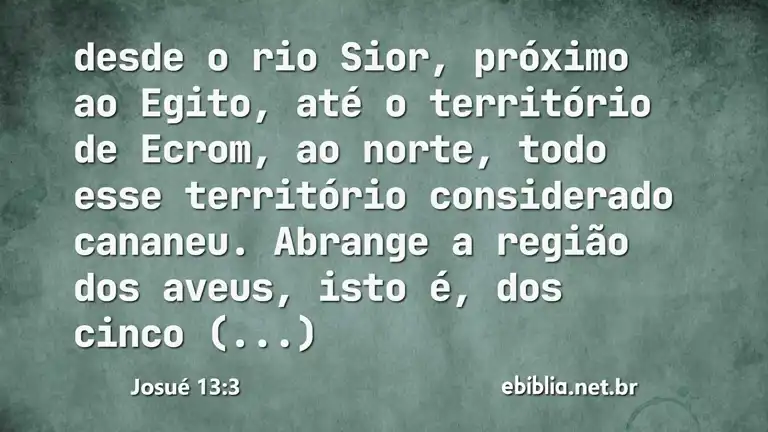 Josué 13:3