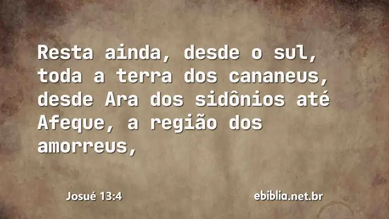 Josué 13:4