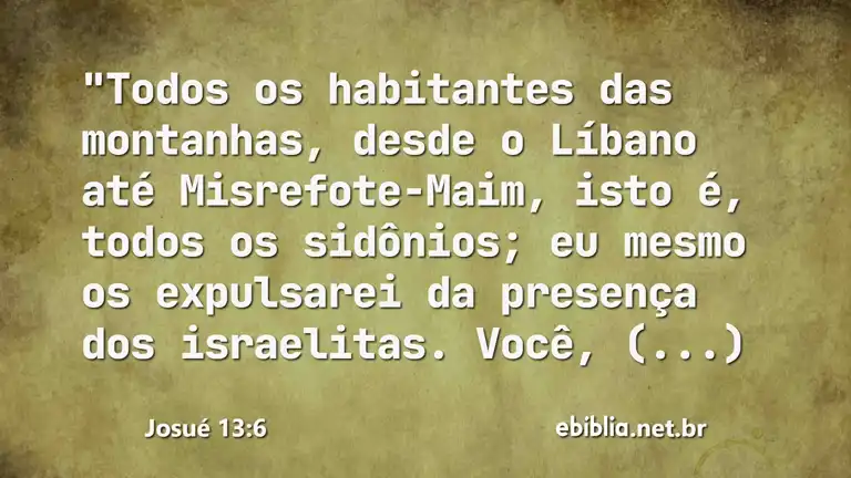 Josué 13:6