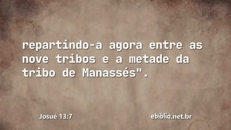 Josué 13:7