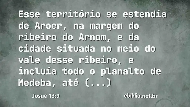 Josué 13:9