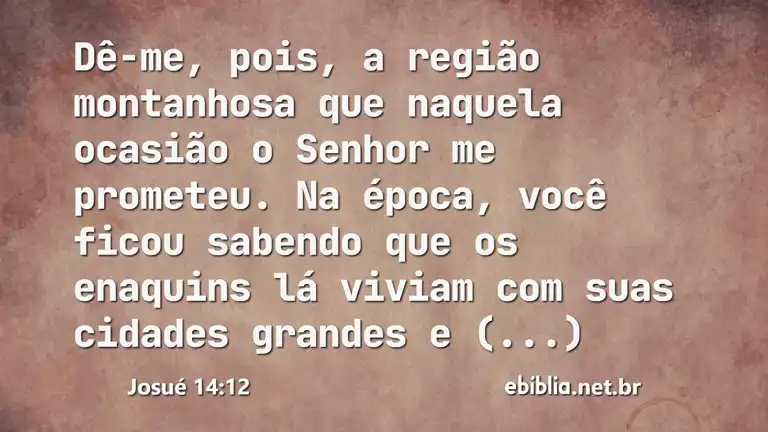 Josué 14:12