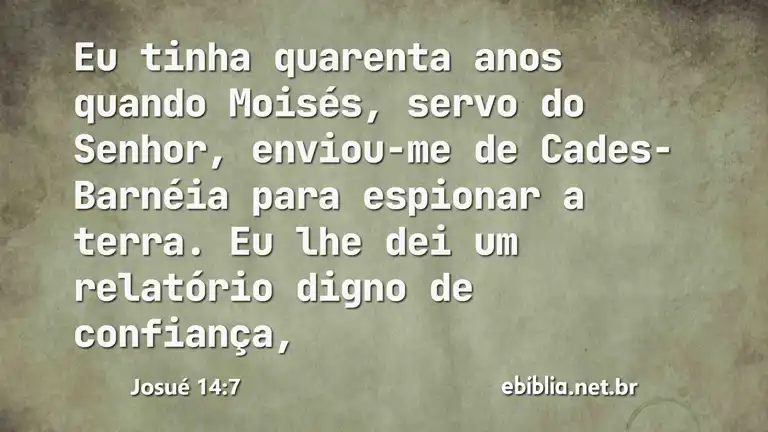 Josué 14:7