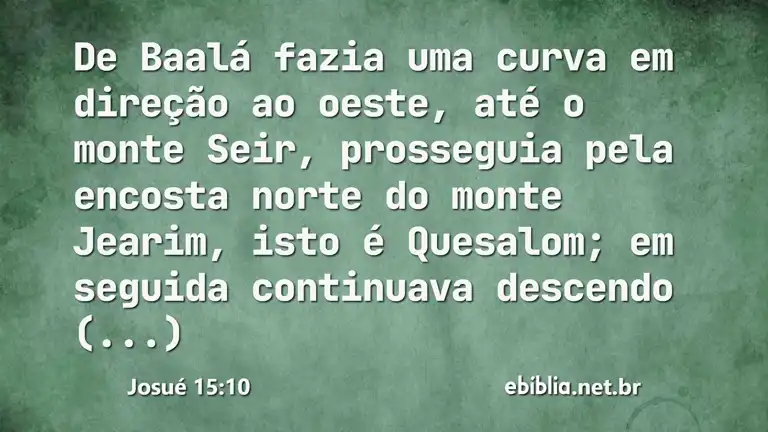 Josué 15:10