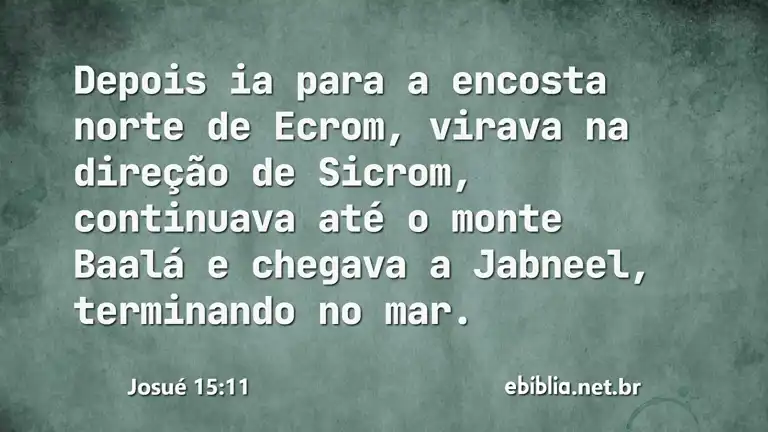 Josué 15:11