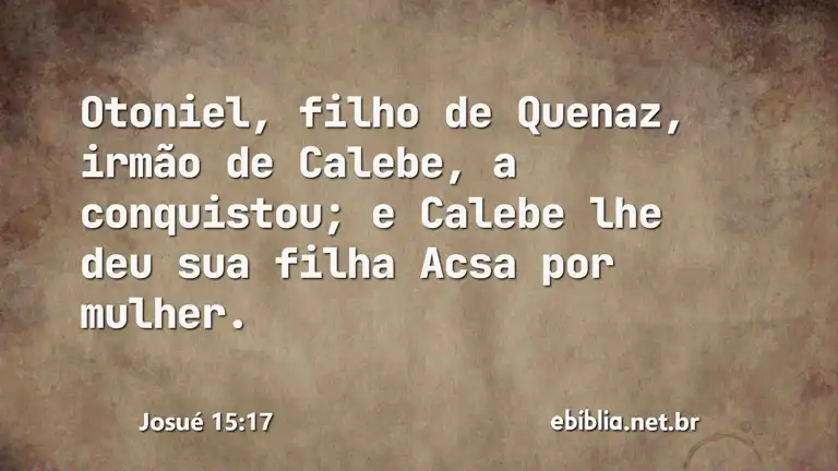 Josué 15:17