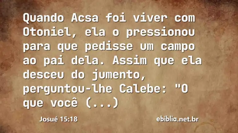 Josué 15:18