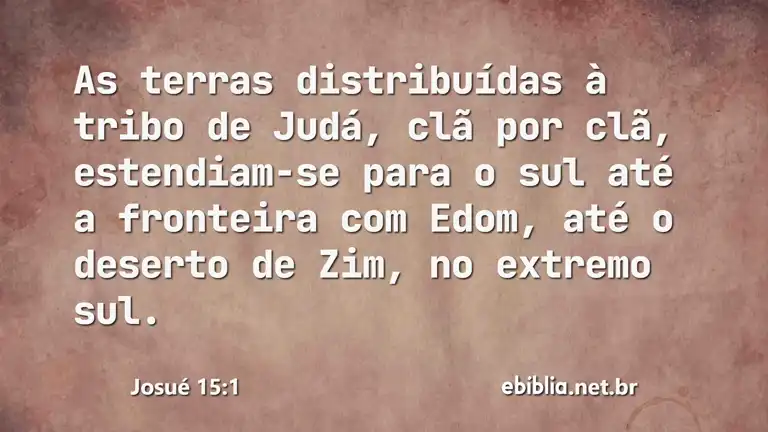 Josué 15:1