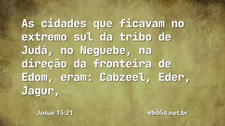 Josué 15:21