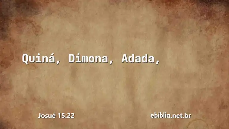 Josué 15:22