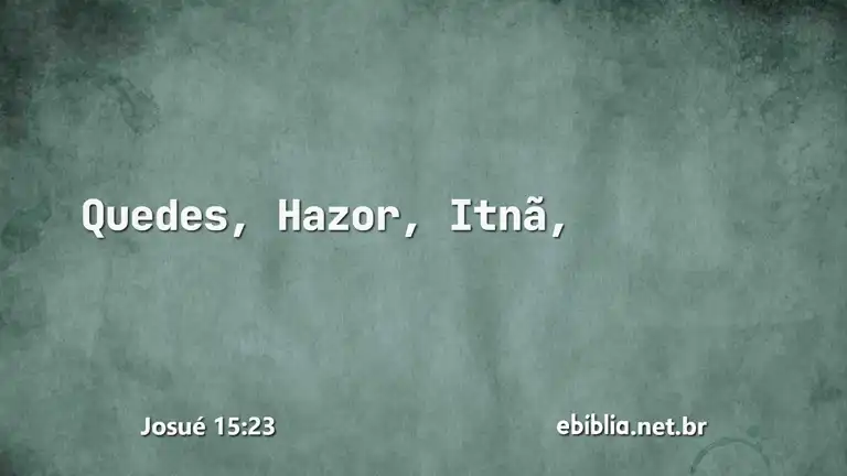 Josué 15:23