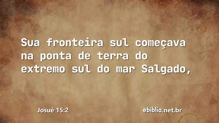 Josué 15:2