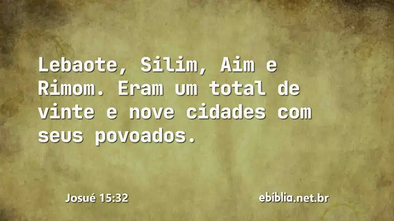 Josué 15:32