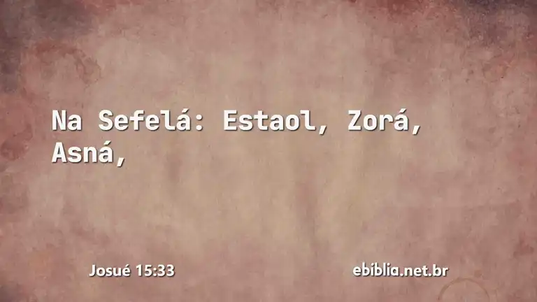 Josué 15:33