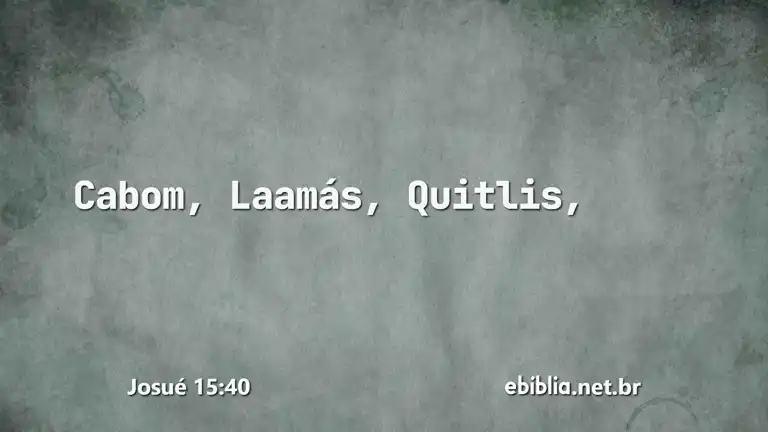 Josué 15:40