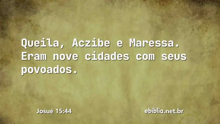 Josué 15:44