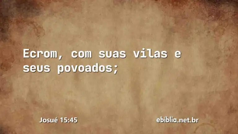 Josué 15:45