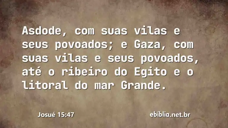 Josué 15:47