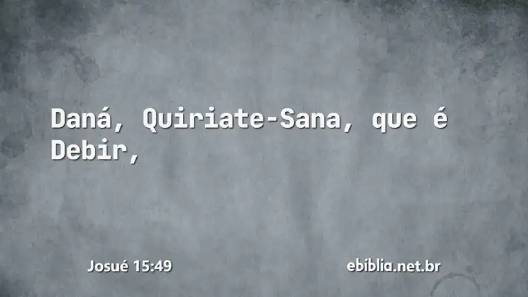 Josué 15:49