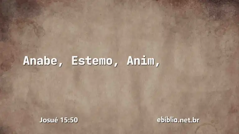 Josué 15:50