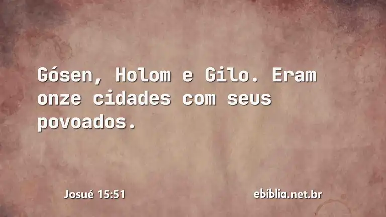 Josué 15:51