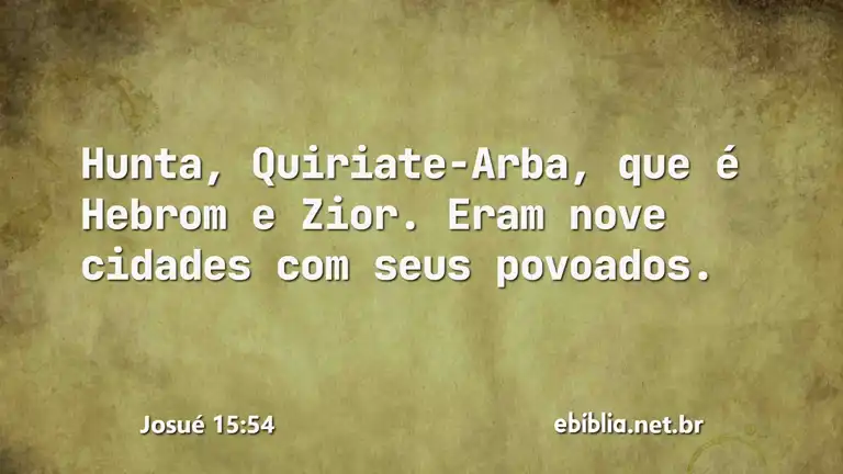 Josué 15:54