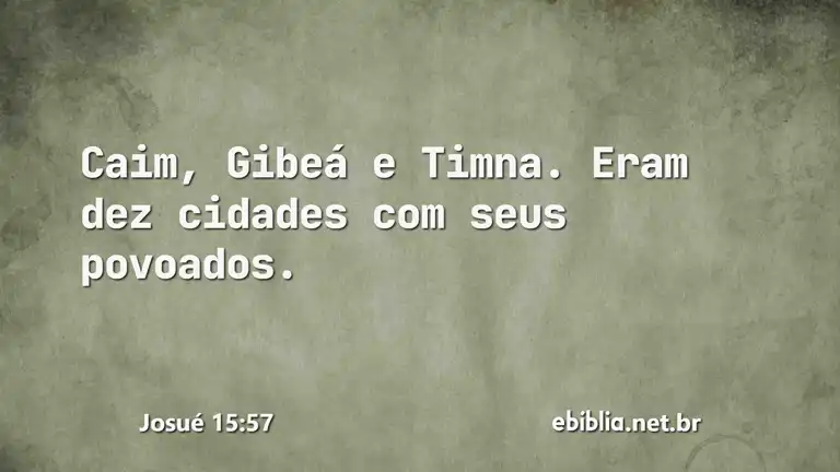 Josué 15:57