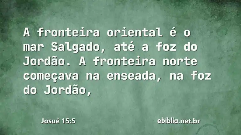 Josué 15:5