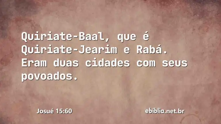 Josué 15:60