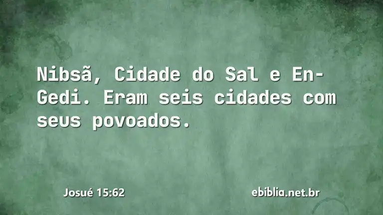 Josué 15:62