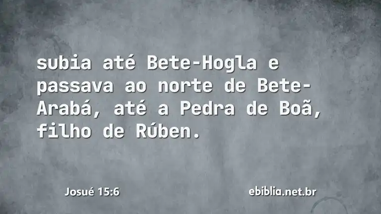 Josué 15:6