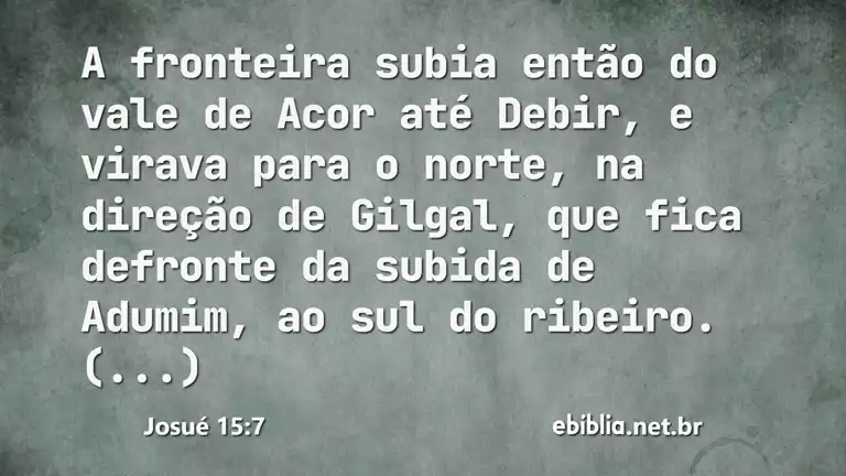 Josué 15:7