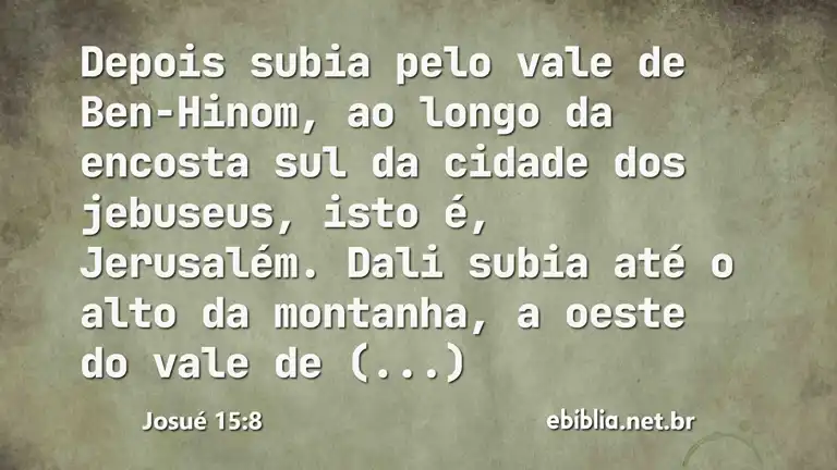 Josué 15:8